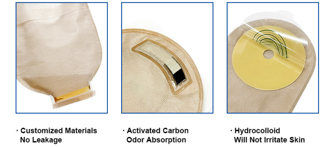 10110 One Piece Colostomy Bags with Velcro Closure (6)